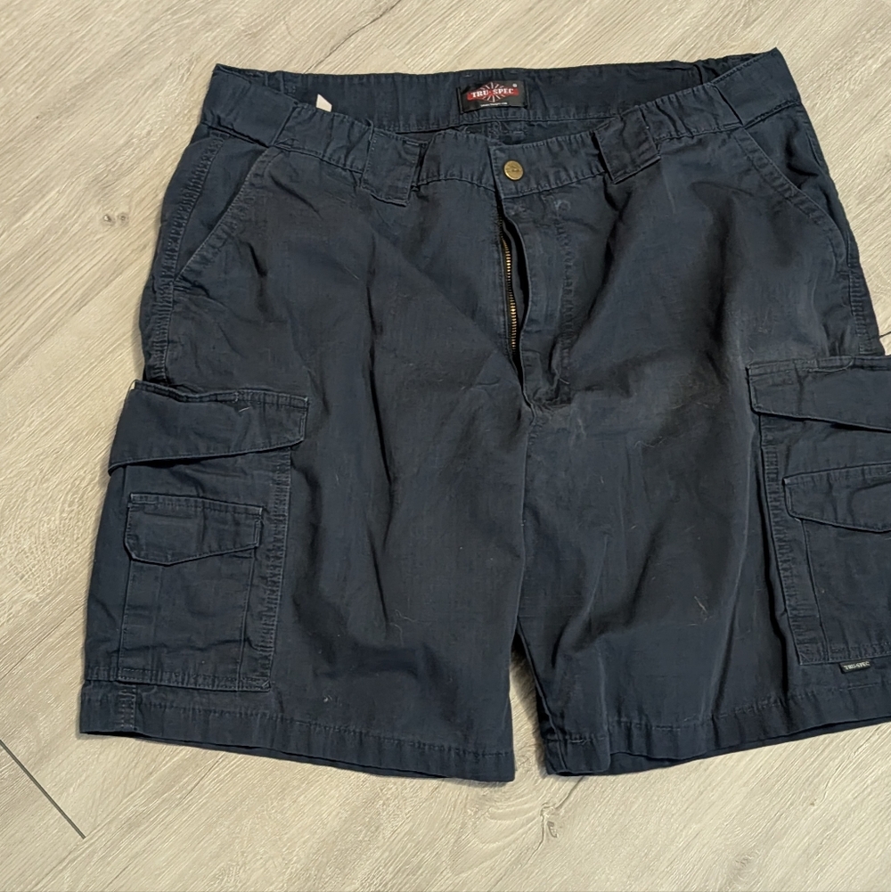Men's Dark Blue Navy Cargo Shorts